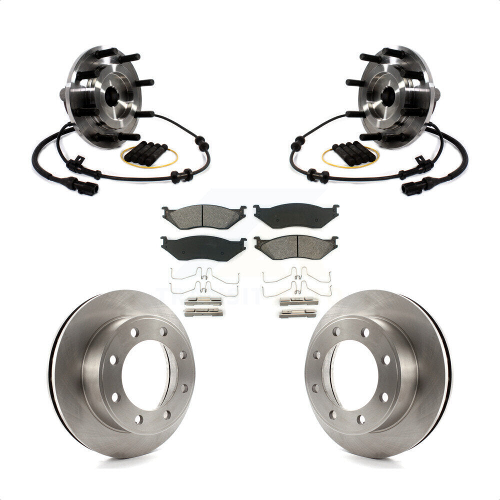 Kit de plaquettes de Rotor de frein à disque, roulement de moyeu avant, pour Ford F-450 Super Duty F-550 4 X