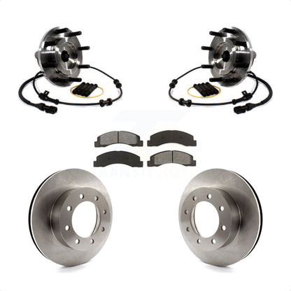 Ensemble de roulement de moyeu avant, Rotor de frein et Kit de plaquettes pour Ford F-250 Super Duty RW