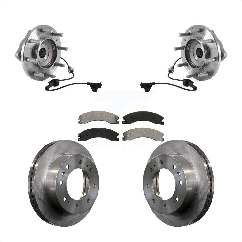 Kit de plaquettes de Rotor de frein, roulement de moyeu avant, pour GMC Sierra 3500 HD Chevrolet Silverad