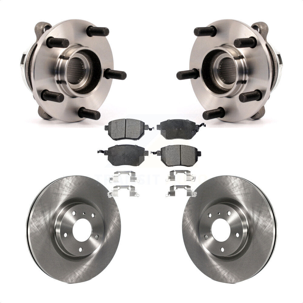 Kit de rotors et plaquettes de frein à disque d'assemblage de roulement de moyeu avant pour Nissan Murano