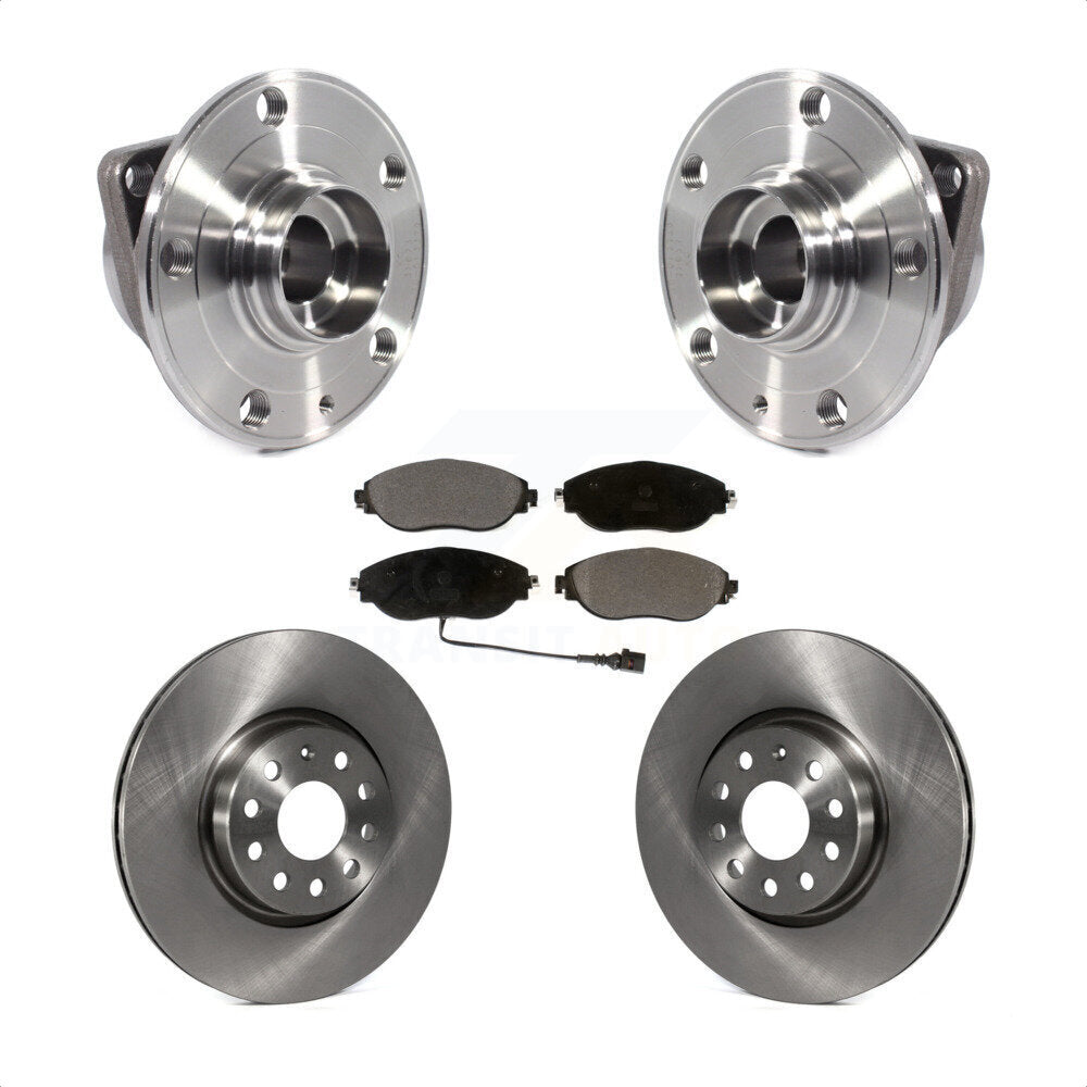 Kit de Rotor et plaquettes de frein à disque, ensemble de roulements de moyeu avant pour Volkswagen GTI Arteo