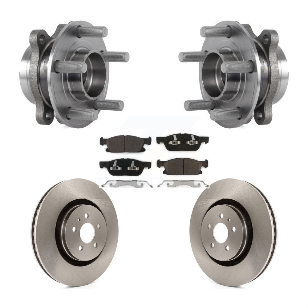 Kit de Rotor et plaquettes de frein à disque, roulement de moyeu avant, pour Ford Edge Lincoln Nautilus MK