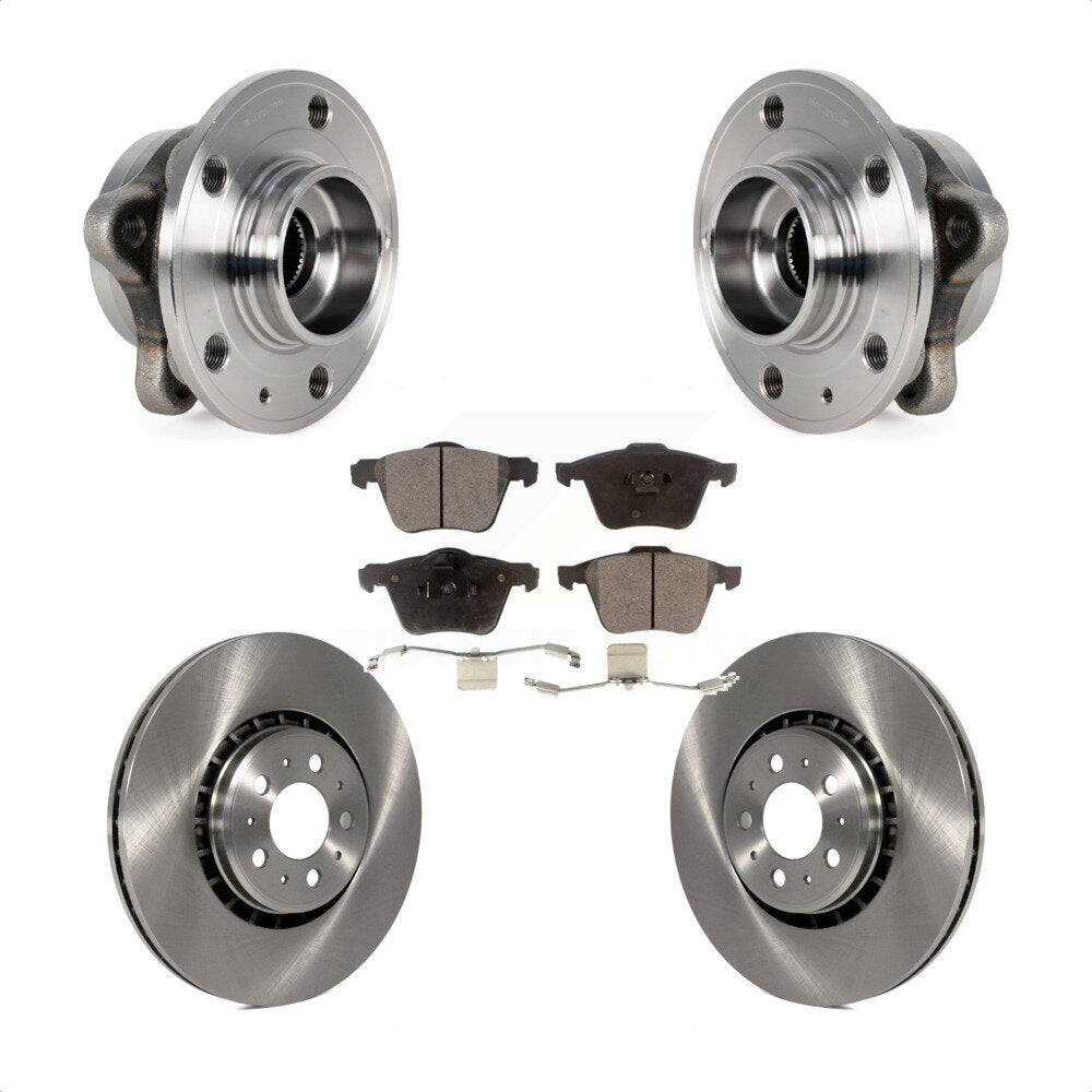 Kit de rotors de frein à disque et de plaquettes en céramique, ensemble de roulements de moyeu avant pour Volvo XC9