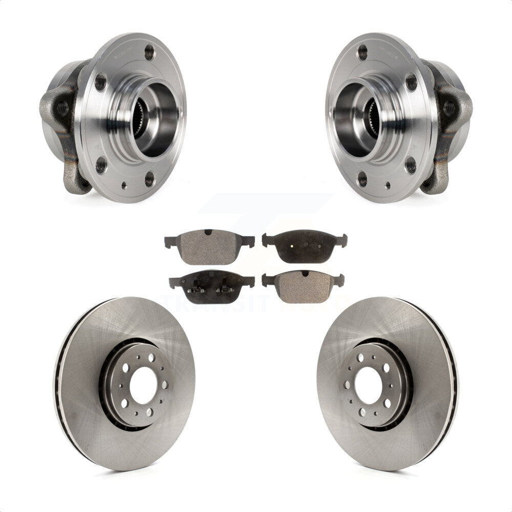 Kit de rotors de frein à disque et de plaquettes en céramique, ensemble de roulements de moyeu avant pour Volvo XC9