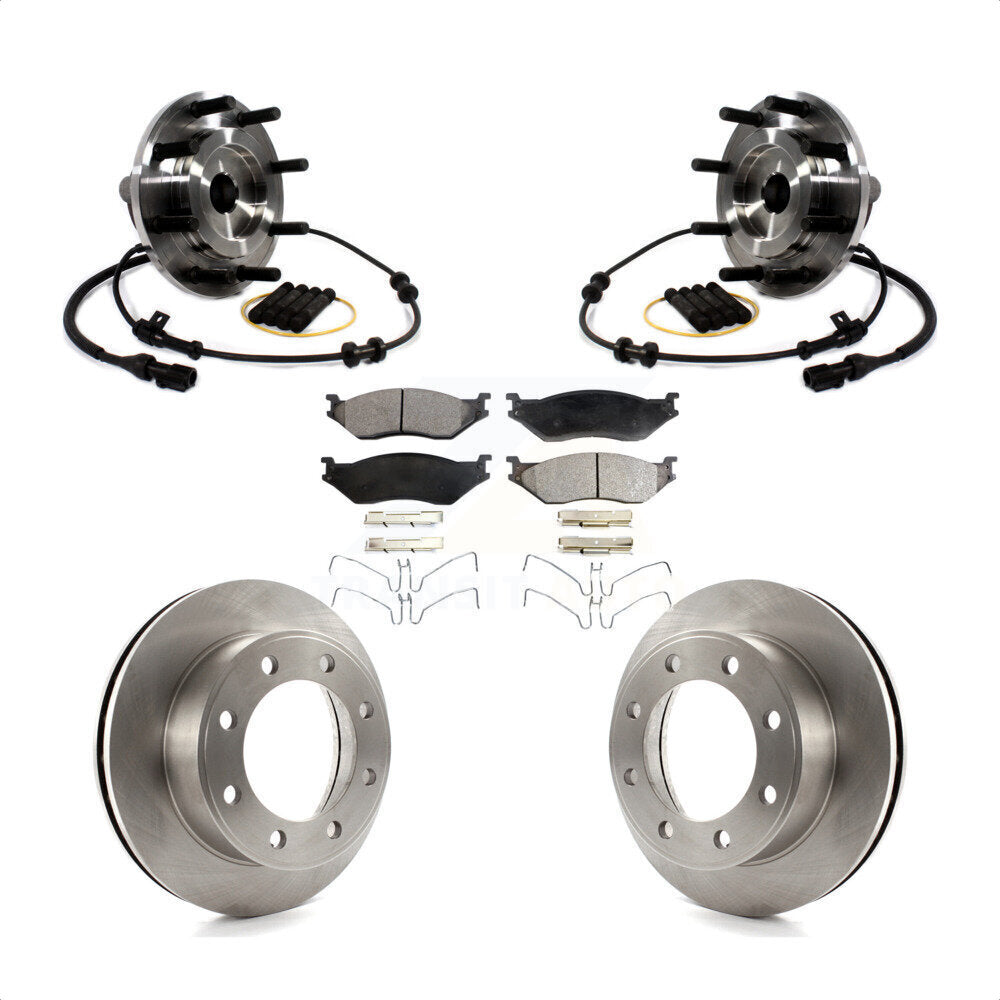 Kit de plaquettes de Rotor de frein à disque, roulement de moyeu avant, pour Ford F-450 Super Duty F-550 4 X