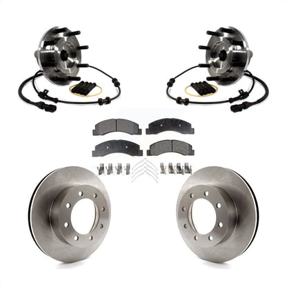 Ensemble de roulement de moyeu avant, Rotor de frein et Kit de plaquettes pour Ford F-250 Super Duty RW