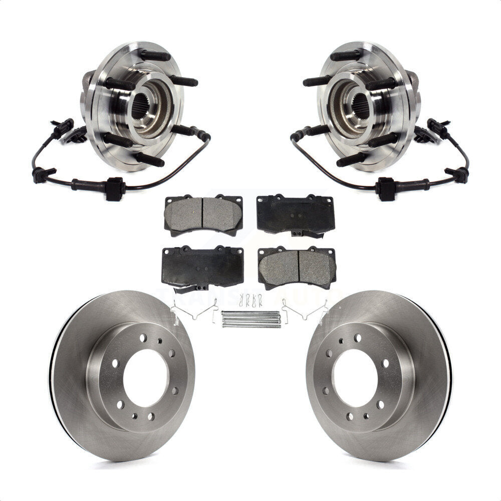 Kit de plaquettes de Rotor de frein à disque, ensemble de roulements de moyeu avant pour Hummer H3T H 2009 – 2010