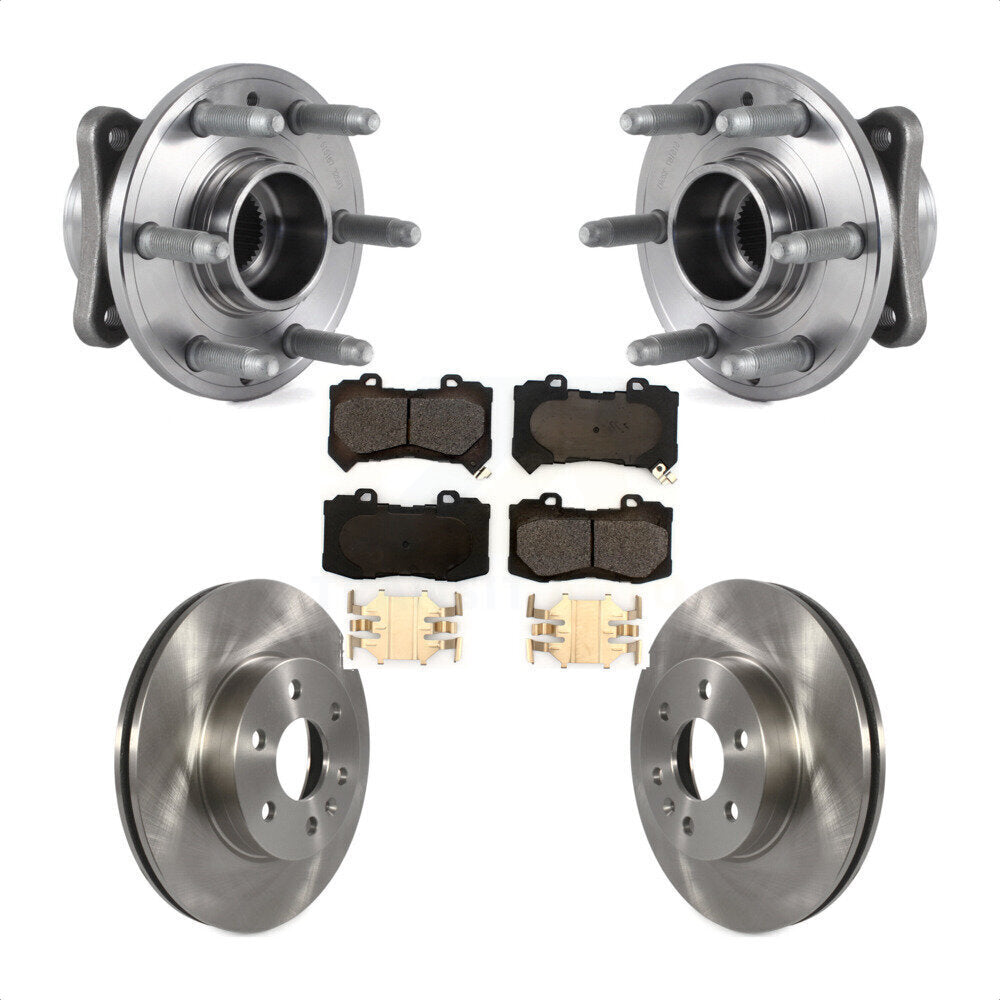 Kit de plaquettes de Rotor de frein à disque, roulement de moyeu avant, pour Chevrolet Colorado GMC Canyon 4W