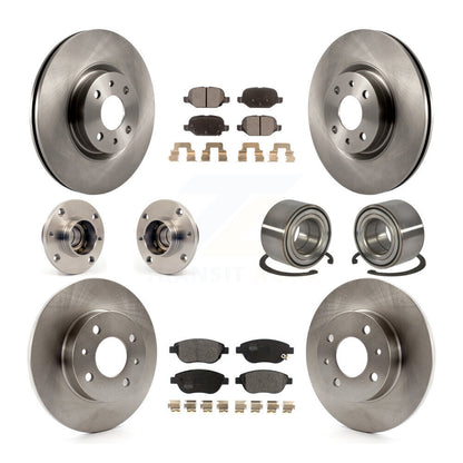 Kit de rotor et de plaquettes de frein à disque, ensemble de roulements de moyeu avant et arrière (10 pièces) pour Fiat 50