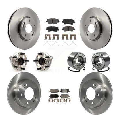 Kit de Rotor et plaquettes de frein à disque, roulement de moyeu avant et arrière (10 pièces) pour Hyundai Veloste