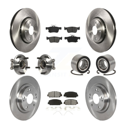 Kit de Rotor et de plaquettes de frein à disque, roulement de moyeu de roue avant et arrière (10 pièces) pour Honda Civi