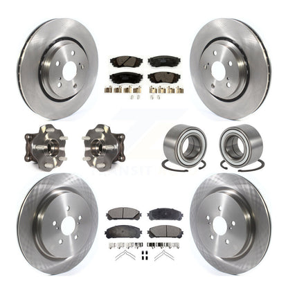 Kit de plaquettes de rotor de frein à disque, roulement de moyeu avant et arrière (10 pièces) pour Lexus RX350 AW 2016
