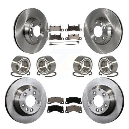 Kit de Rotor et de plaquettes de frein à disque, roulement de roue avant et arrière (10 pièces) pour Porsche Cayenn