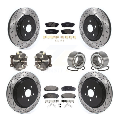 Kit de plaquettes de rotor de frein, roulement de moyeu avant et arrière (10 pièces) pour Lexus RX350 AW 2016
