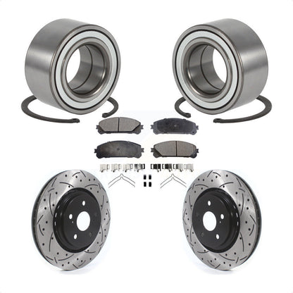 Kit de plaquettes de Rotor de frein à fente percée avec roulement de roue avant, pour Lexus RX35 2016