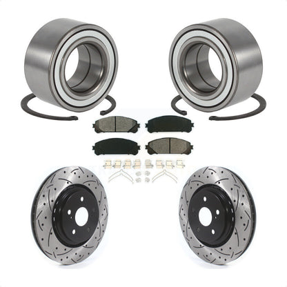 Kit de plaquettes de Rotor de frein à fente percée avec roulement de roue avant, pour Lexus RX35 2016
