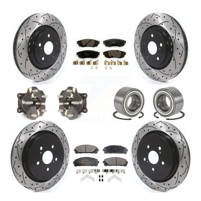Kit de plaquettes de rotor de frein, roulement de moyeu avant et arrière (10 pièces) pour Lexus RX350 AW 2016
