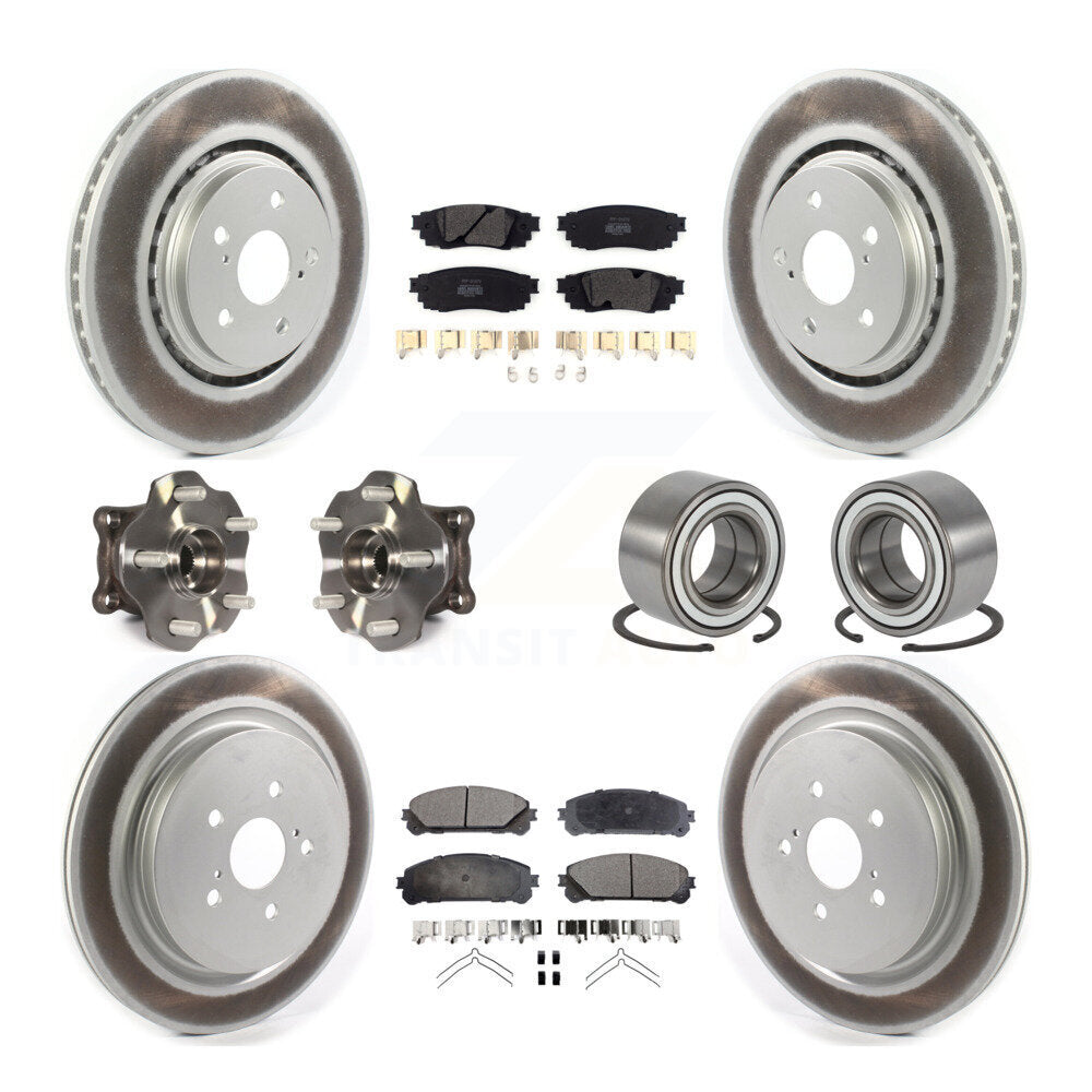 Kit de plaquettes de rotor de frein, roulement de moyeu avant et arrière (10 pièces) pour Lexus RX350 AW 2016