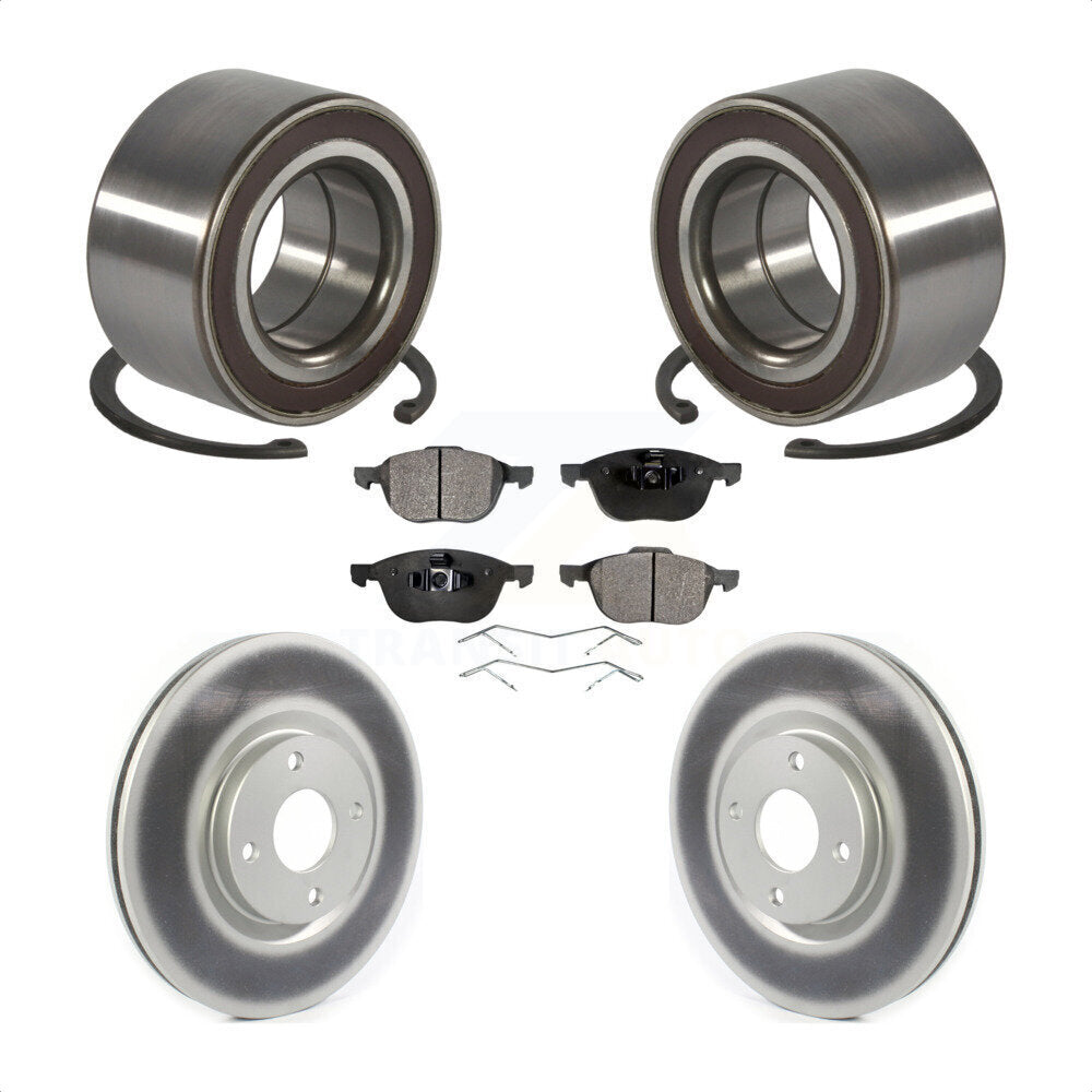 Kit de plaquettes de rotor de frein à disque revêtues de roulement de roue avant, pour Ford EcoSpor 2018 – 2022
