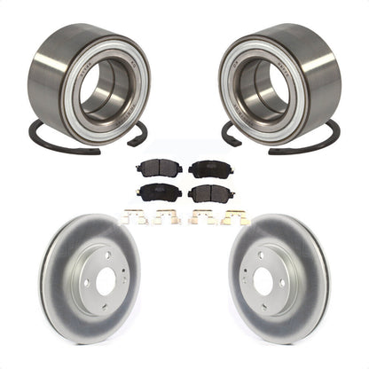 Kit de rotors et plaquettes de frein à disque enduits de roulement de roue avant pour Toyota Yaris iA