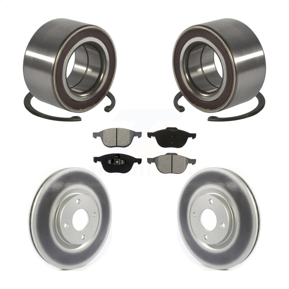 Kit de plaquettes de rotor de frein à disque revêtues de roulement de roue avant, pour Ford EcoSpor 2018 – 2022