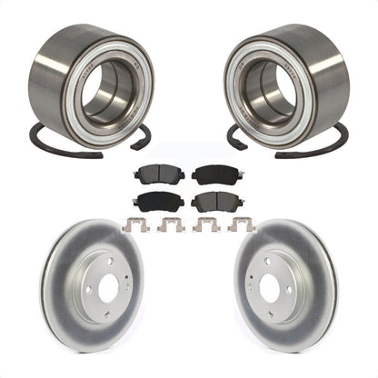 Kit de rotors et plaquettes de frein à disque enduits de roulement de roue avant pour Toyota Yaris iA