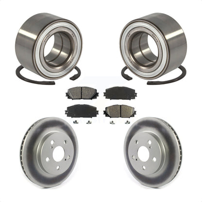 Kit de plaquettes de Rotor de frein à disque revêtu de roulement de roue avant, pour Toyota Prius Prime AWD-