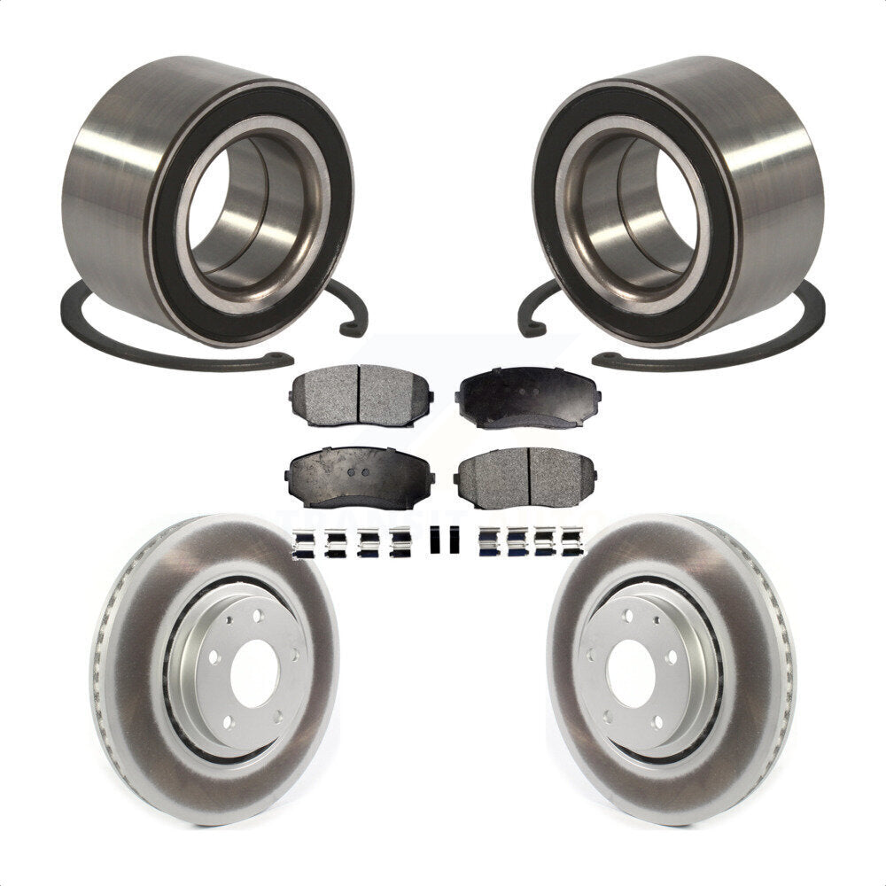 Kit de Rotor et de plaquettes de frein à disque enduit de roulement de roue avant pour Mazda CX-2016 – 2018