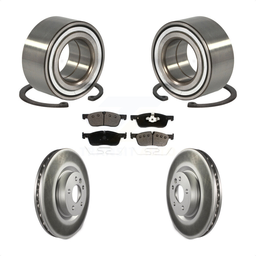 Kit de Rotor et plaquettes de frein revêtus de roulement de roue avant, pour Land Rover Discovery Spor