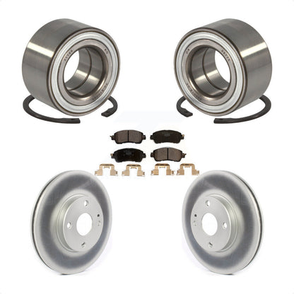 Kit de rotors et plaquettes de frein à disque enduits de roulement de roue avant pour Toyota Yaris iA