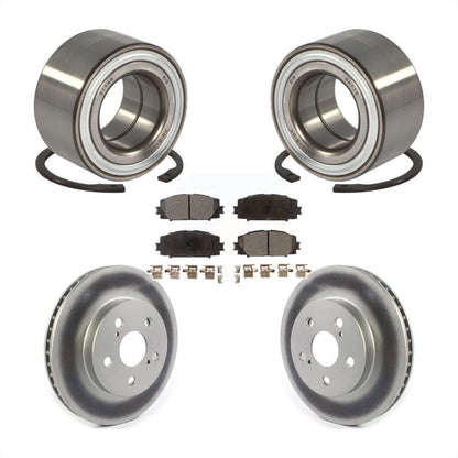 Kit de plaquettes de Rotor de frein à disque revêtu de roulement de roue avant, pour Toyota Prius Prime AWD-