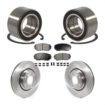 Kit de rotors et plaquettes de frein à disque de roulement de roue avant pour Mazda CX-9 2016 – 2018