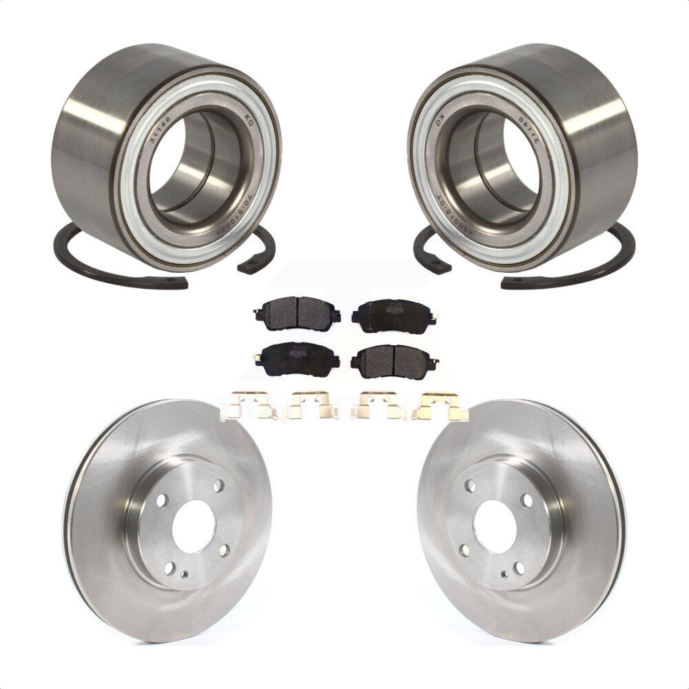 Kit de rotors et plaquettes de frein à disque de roulement de roue avant pour Toyota Yaris iA
