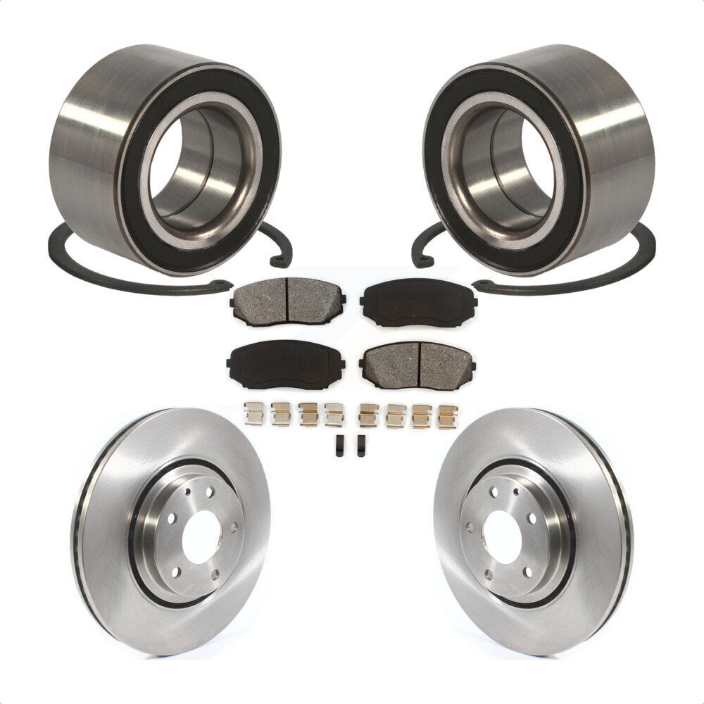 Kit de rotors et plaquettes de frein à disque de roulement de roue avant pour Mazda CX-9 2016 – 2018