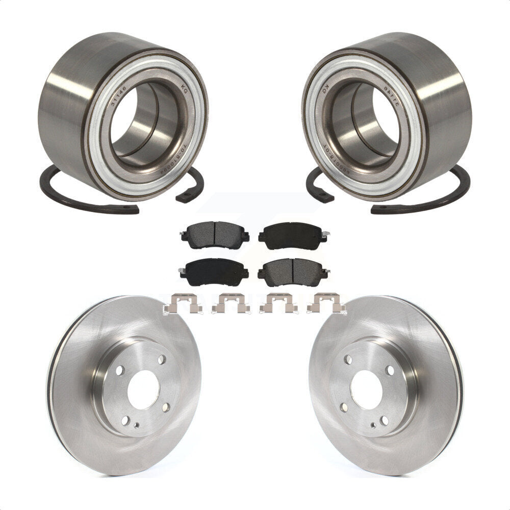 Kit de rotors et plaquettes de frein à disque de roulement de roue avant pour Toyota Yaris iA