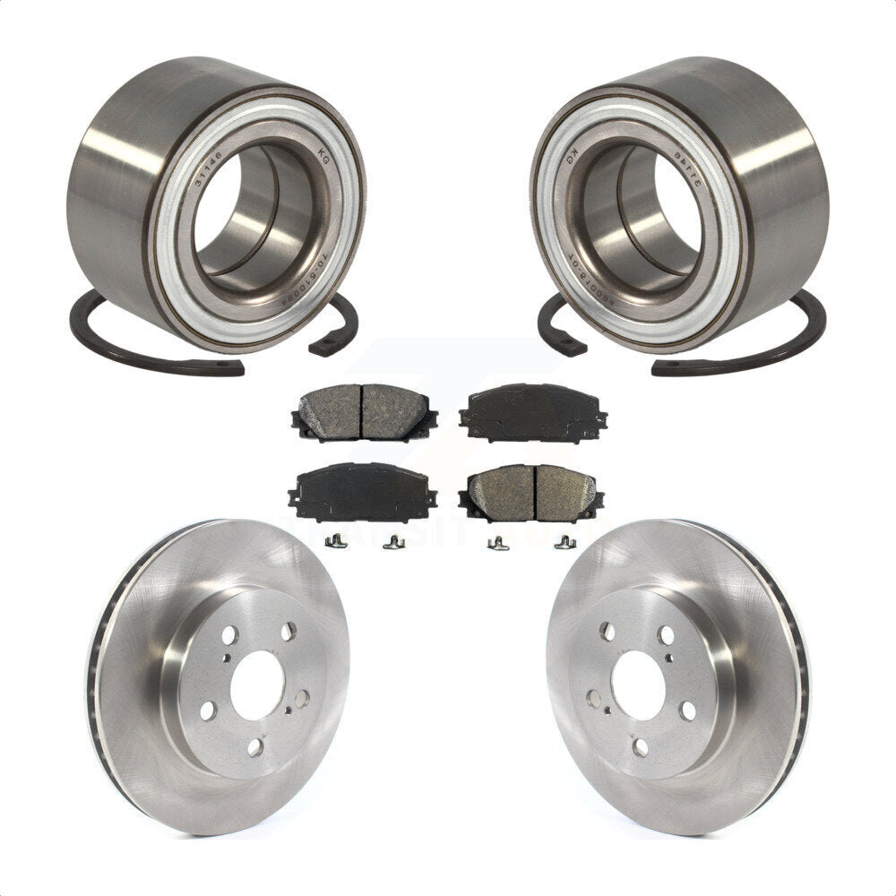 Kit de rotors et plaquettes de frein à disque, roulement de roue avant, pour Toyota Prius Prime awd-e
