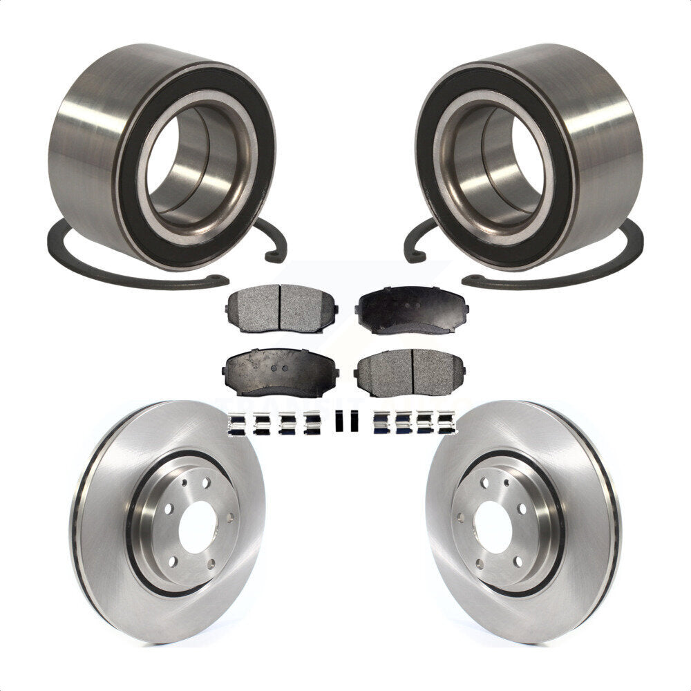 Kit de rotors et plaquettes de frein à disque de roulement de roue avant pour Mazda CX-9 2016 – 2018