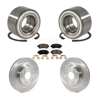 Kit de rotors de frein à disque et de plaquettes en céramique, roulement de roue avant, pour Toyota Yaris iA