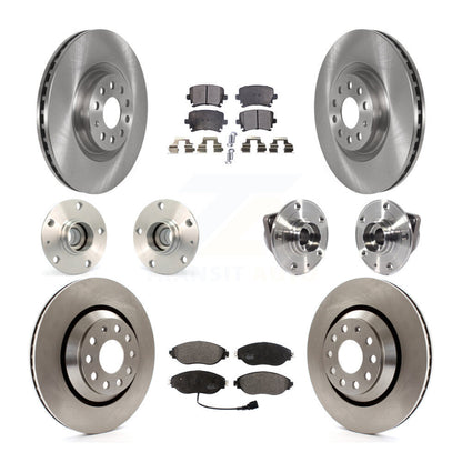 Kit de rotors et plaquettes de frein à disque, roulements de moyeu avant et arrière (10 pièces) pour Volkswagen GT