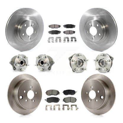 Kit de rotors et plaquettes de frein avec roulement de moyeu avant et arrière (10 pièces) pour Subaru Impreza Foreste