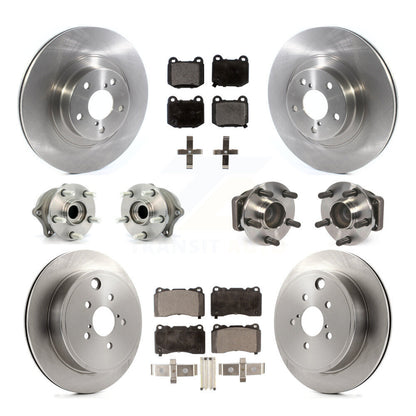 Kit de rotors et plaquettes de frein à disque, roulements de moyeu avant et arrière (10 pièces) pour Toyota 86