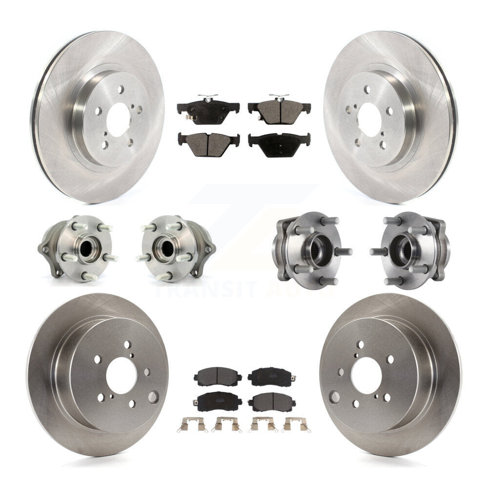 Kit de Rotor et plaquettes de frein à disque, roulement de moyeu avant et arrière (10 pièces) pour Subaru Crosstre