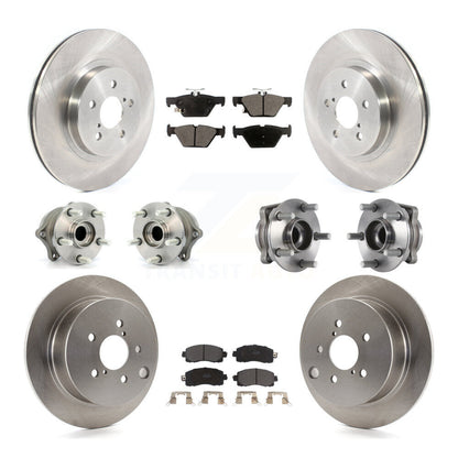 Kit de Rotor et plaquettes de frein à disque, roulement de moyeu avant et arrière (10 pièces) pour Subaru Crosstre