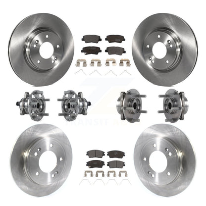 Kit de plaquettes de Rotor de frein, roulement de moyeu avant et arrière (10 pièces) pour Hyundai Elantra 1.6 17-20