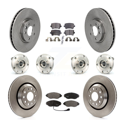 Kit de Rotor et de plaquettes de frein à disque, roulement de moyeu avant et arrière (10 pièces) pour Volkswagen CC AW