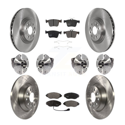 Kit de plaquettes de Rotor de frein à disque, roulement de moyeu avant et arrière (10 pièces) pour Volkswagen Tiguan AW