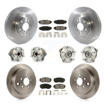 Kit de rotors et plaquettes de frein avec roulement de moyeu avant et arrière (10 pièces) pour Subaru Impreza Foreste