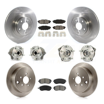 Kit de rotors et plaquettes de frein avec roulement de moyeu avant et arrière (10 pièces) pour Subaru Outback Foreste