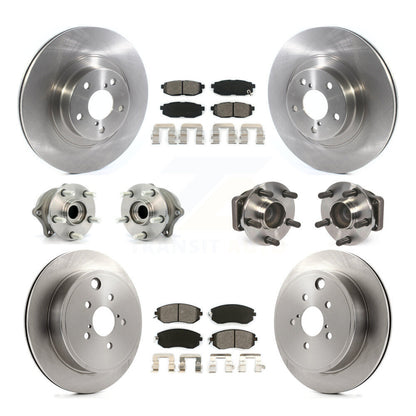 Kit de plaquettes de Rotor de frein à disque, roulement de moyeu avant et arrière (10 pièces) pour Toyota 86 Subaru BR