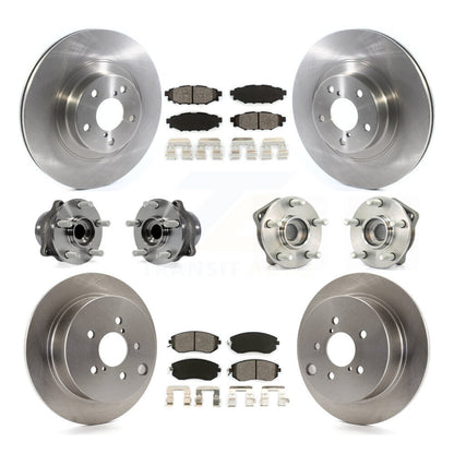 Kit de rotors et plaquettes de frein à disque, roulement de moyeu avant et arrière (10 pièces) pour Subaru XV Crosstre
